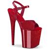 Pleaser - FLAMINGO809GP Ankle strap sandal, Pole dance shoes - Burgundy Product image